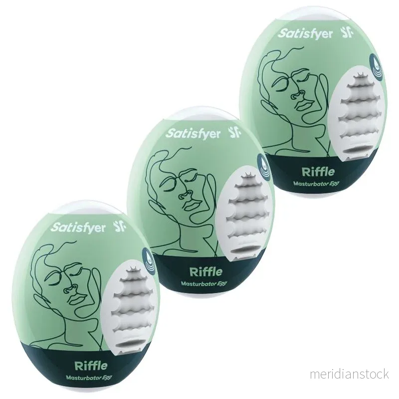 SATISFYER - 3 MASTURBATOR EGGS RIFFLE - Bild 2