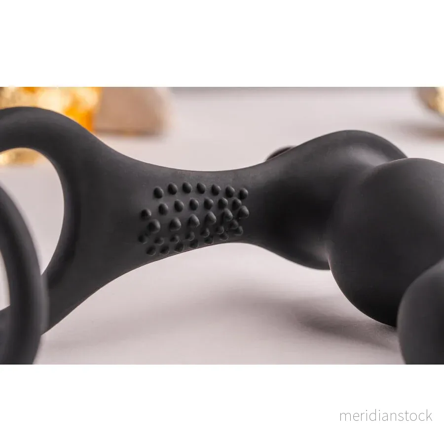 ROCKS-OFF - RO-ZEN RRO ANAL PLUG WITH VIBRATING PENIS RING BLACK - Bild 3