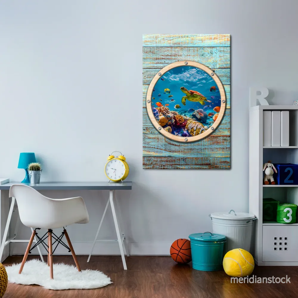 AQUA ADVENTURE Vertical Canvas Print AQUA ADVENTURE Vertical Canvas Print