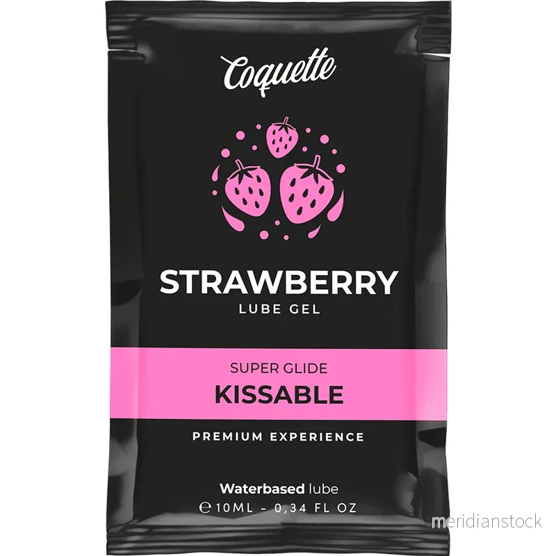COQUETTE CHIC DESIRE - STRAWBERRY WATER BASED KISSABLE LUBRICANT POCKET 10 ML