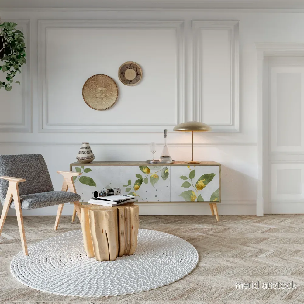 ELEGANT BOTANICS TV-bänk med 3 dörrar - Bild 3