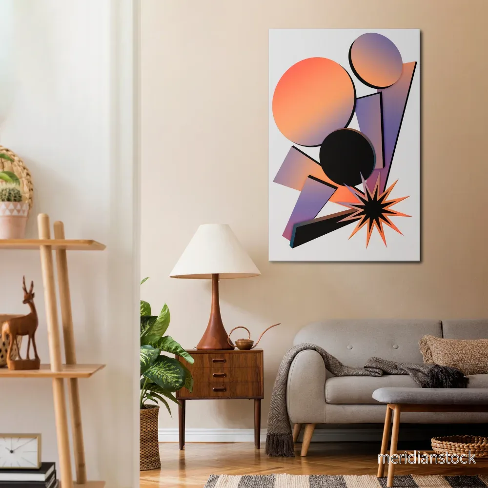 ANGULAR ARTISTRY Vertical Canvas Print ANGULAR ARTISTRY Vertical Canvas Print