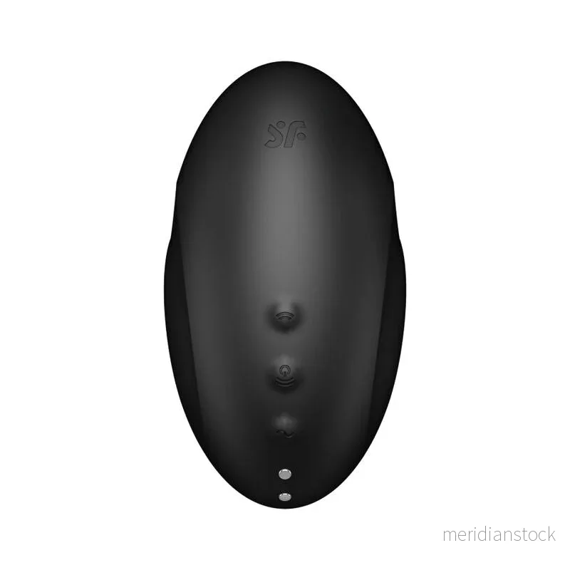 SATISFYER - VULVA LOVER 3 AIR PULSE STIMULATOR & VIBRATOR BLACK