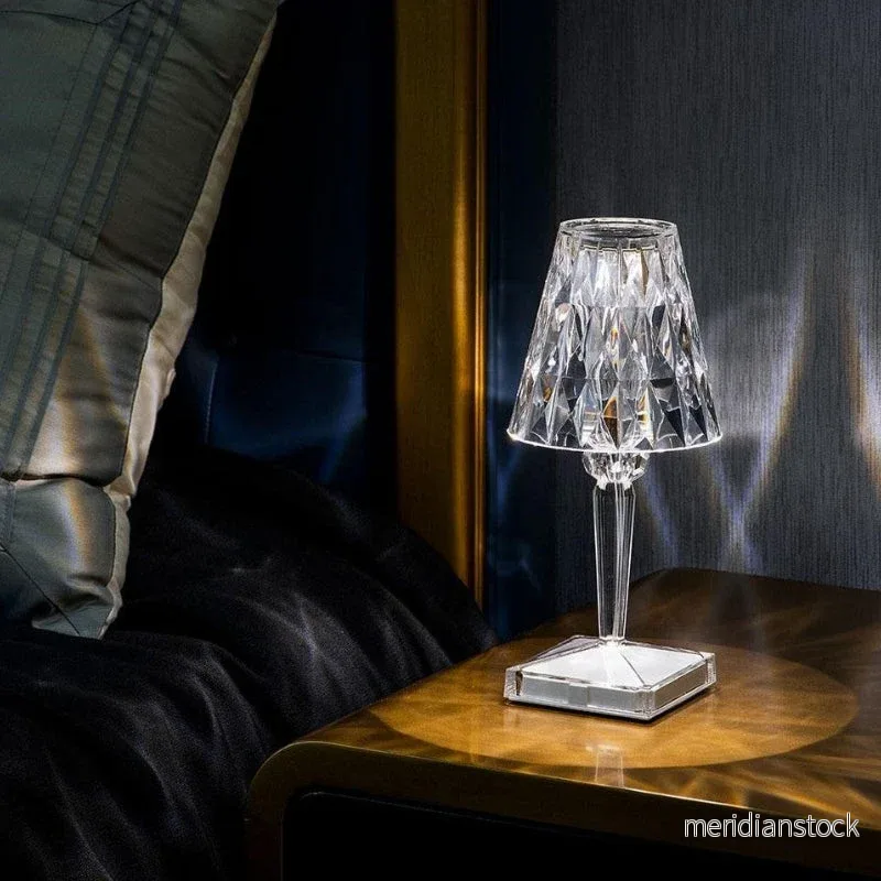 Kristallbordslampa med touch-kontroll - LumeCrystal - Bild 2