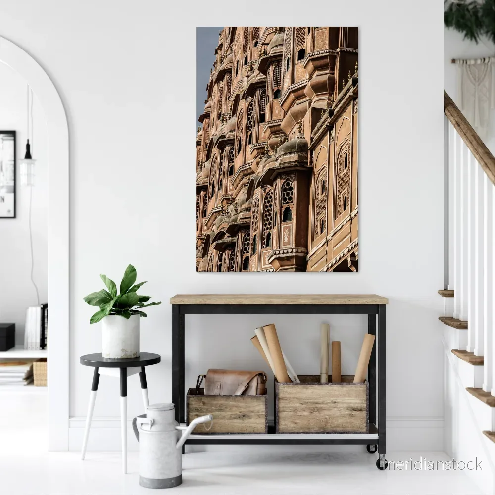 MAJESTIC FACADE FANTASY Vertical Canvas Print