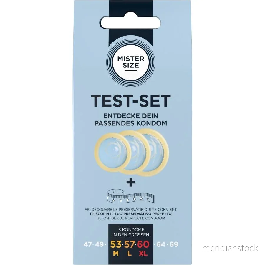 MISTER SIZE - TEST SET 3 DIFFERENT SIZED CONDOMS + MEASURING TAPE