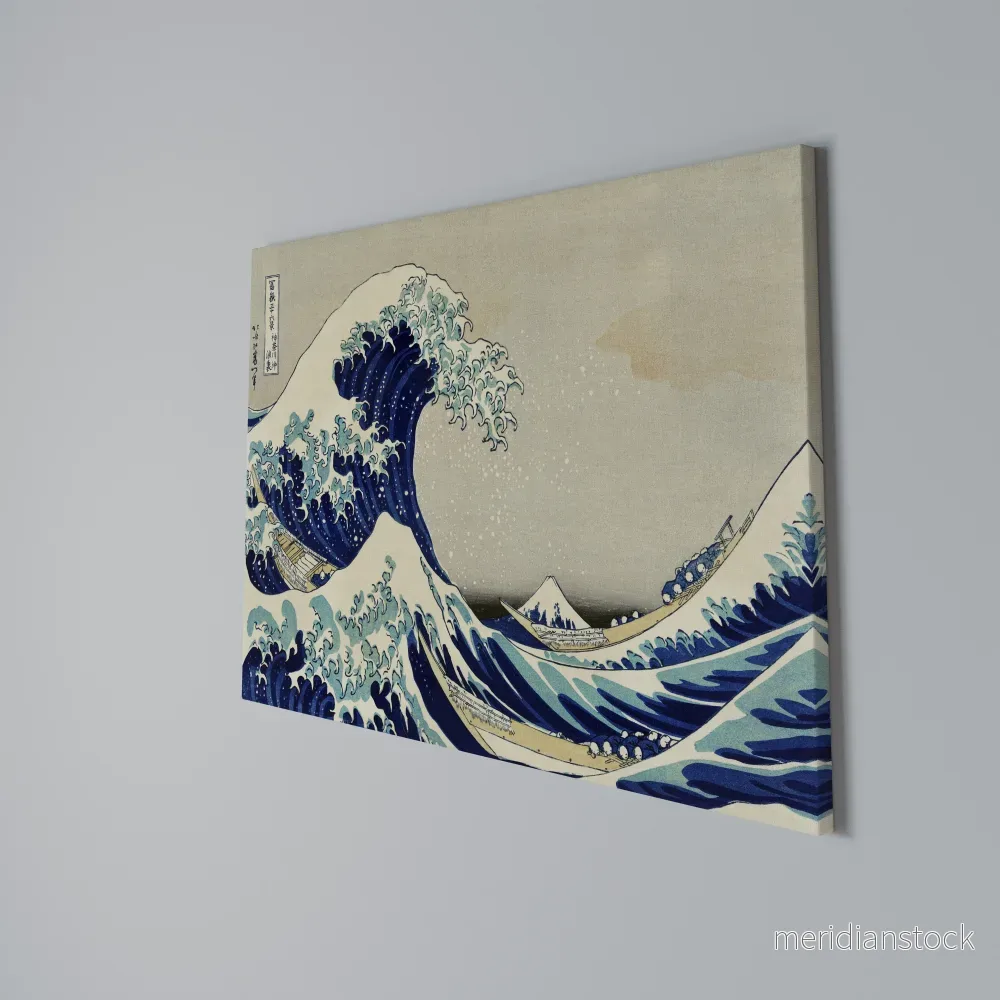 THE GREAT WAVE Horizontal Canvas Print - Bild 2