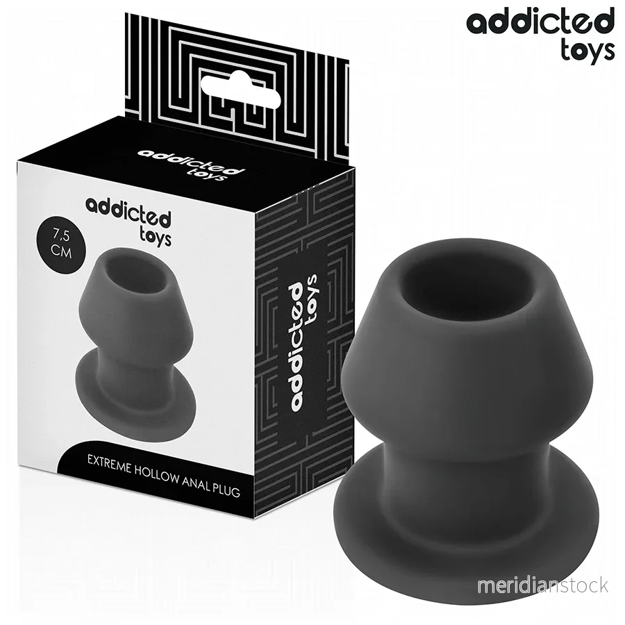 ADDICTED TOYS - EXTREME HOLLOW ANAL PLUG SILICONE SIZE S 7.5 CM