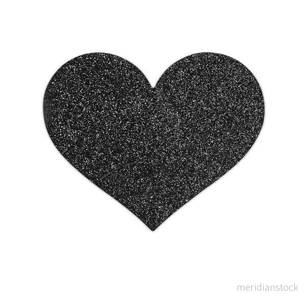 BIJOUX - INDISCRETS FLASH BLACK HEART NIPPLE CUTS - Bild 3