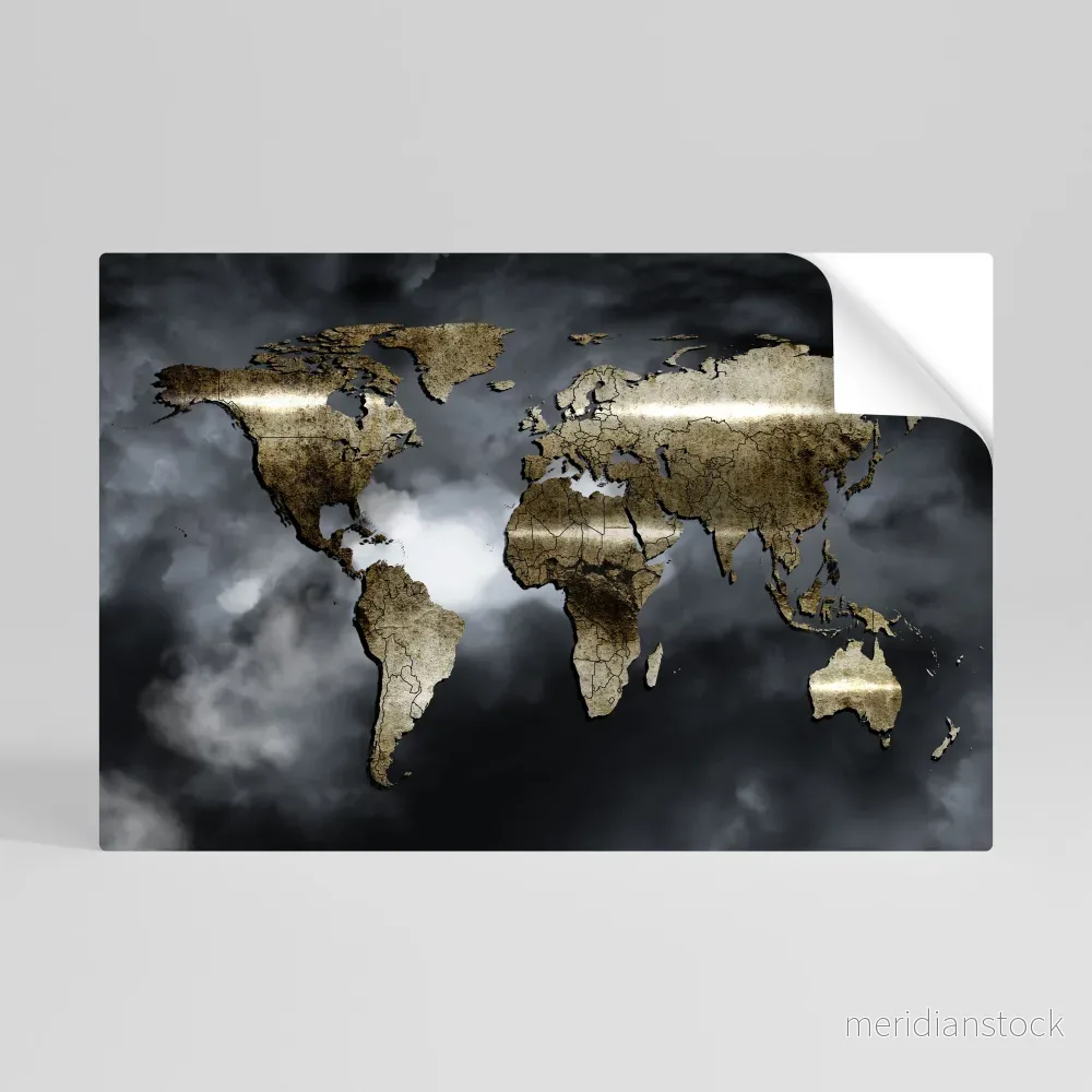 GOLDEN EARTH REVERIE Självhäftande Horisontell Poster - Bild 3