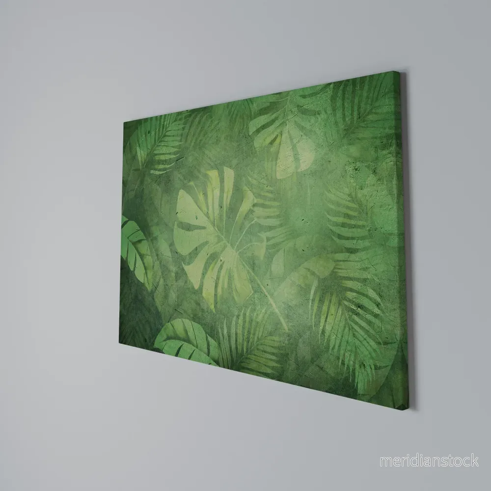 SUBTLE GREEN SYMPHONY Horizontal Canvas Print - Bild 3