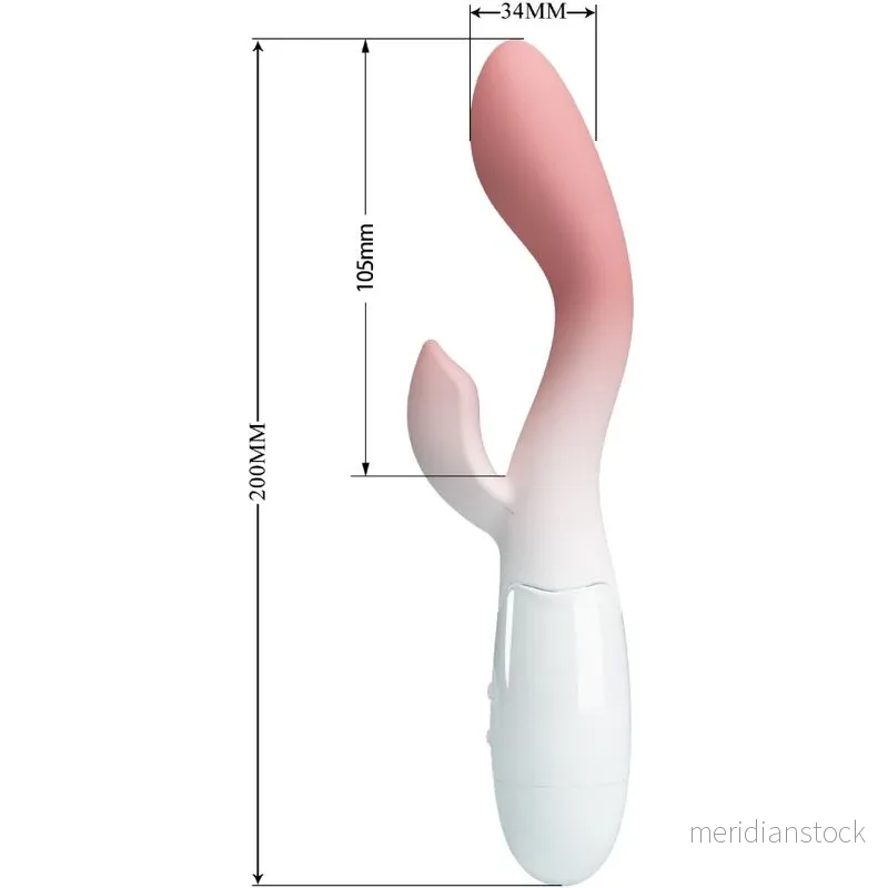 PRETTY LOVE - BRIGHTY G-SPOT VIBRATOR + CLITORIS STIMULATOR 30 VIBRATIONS PINK - Bild 2