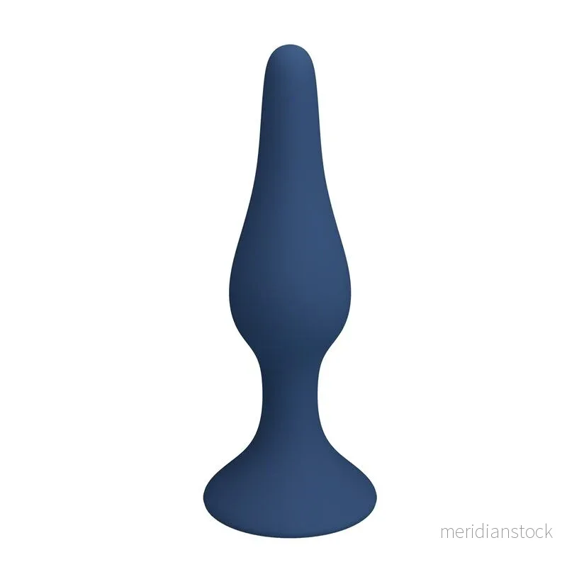 MR PLAY - BLUE SILICONE SLIM ANAL PLUG SIZE S - Bild 3