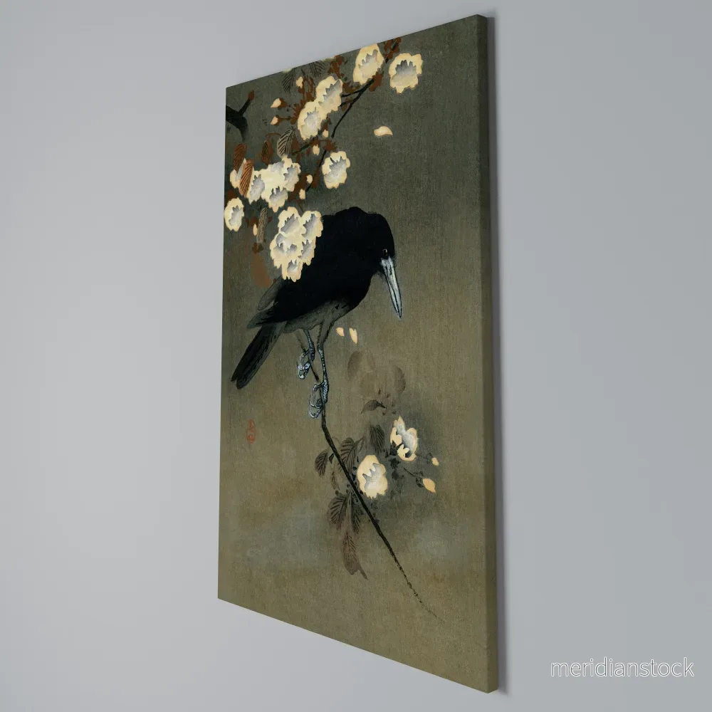 PETALS AND CROWS Vertical Canvas Print - Bild 3