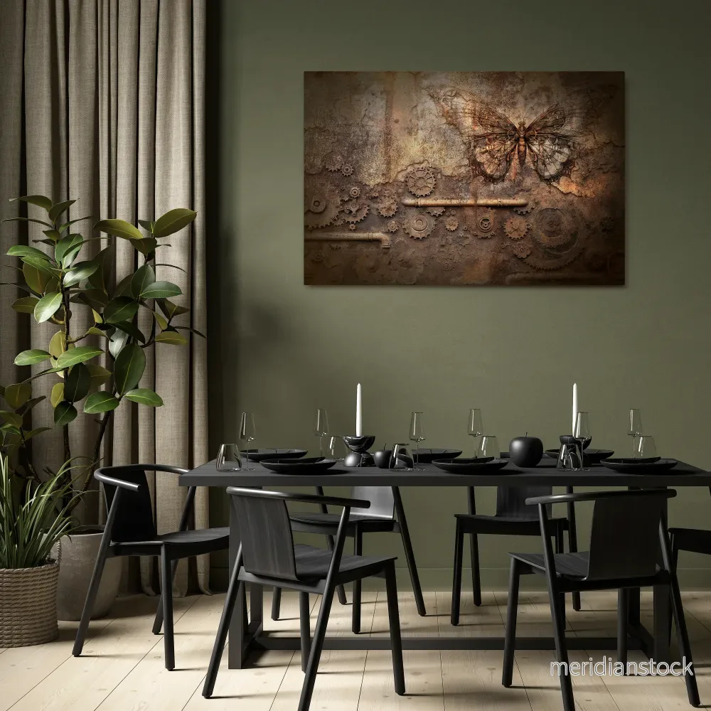 MECHANICAL BUTTERFLY Horizontal Canvas Print