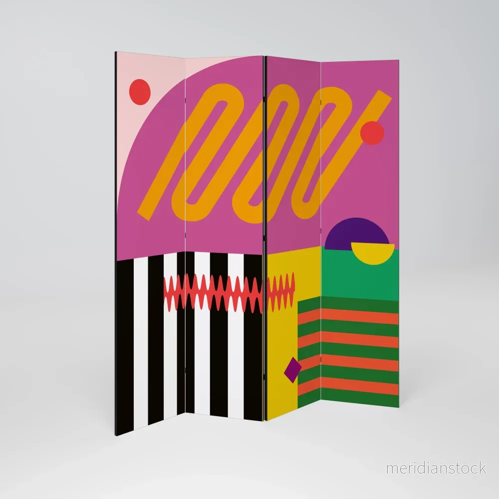 VIVID ART Rumsavdelare 4 paneler