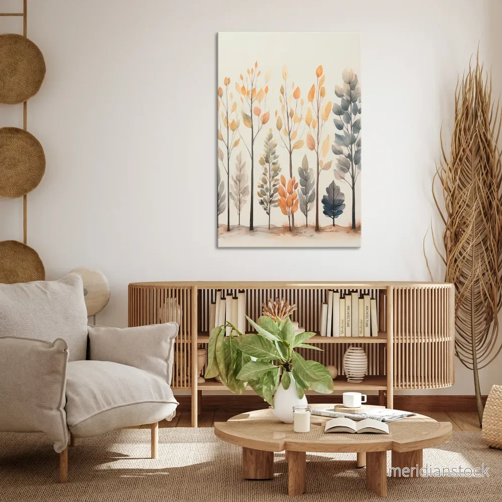 AUTUMN FOREST Vertical Canvas Print AUTUMN FOREST Vertical Canvas Print