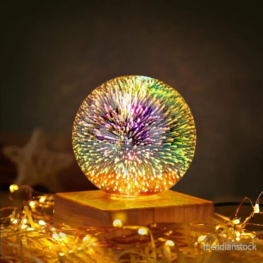 Kristallkugellampa med 3D-fyrverkerieffekt - StarburstGlow