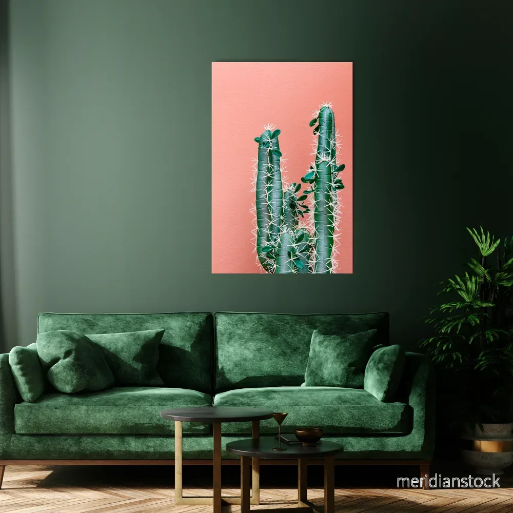 LORD CACTUS Vertical Canvas Print