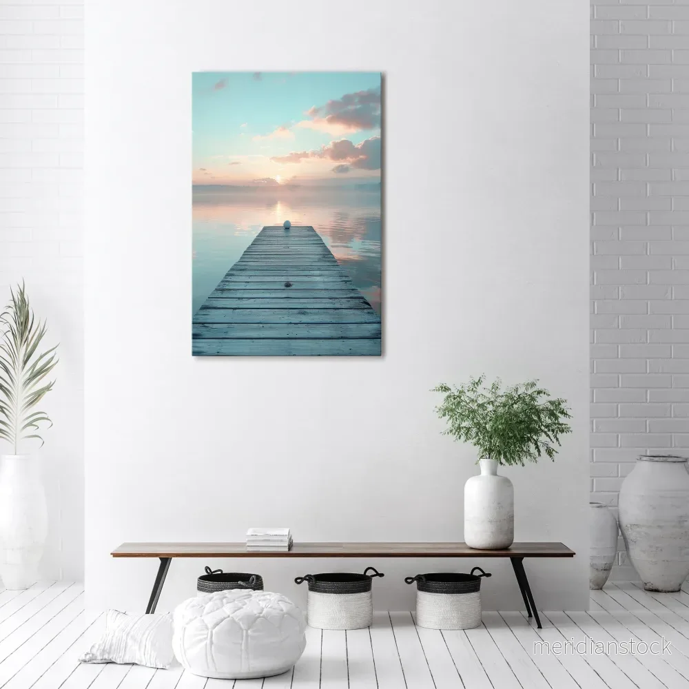 GENTLE MORNING MYSTIQUE Vertical Canvas Print - Bild 2