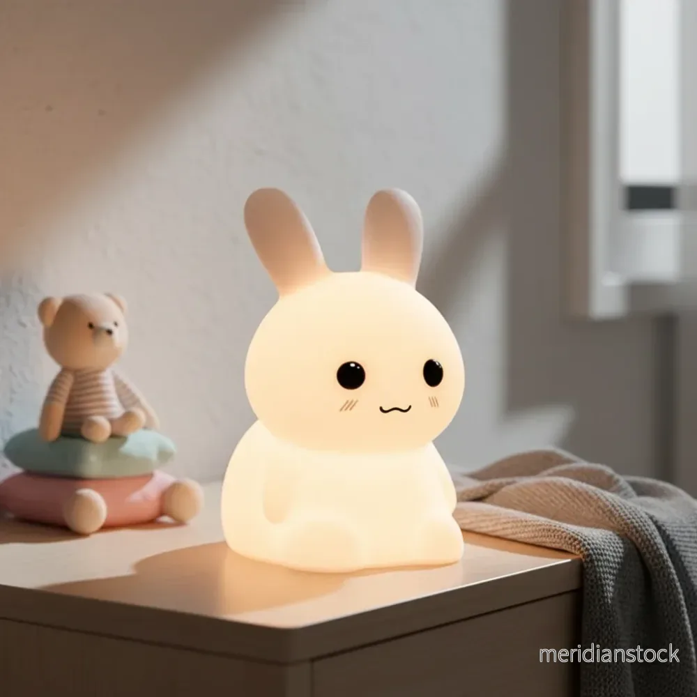 Silikonkanin nattlampa - CuddleBunny