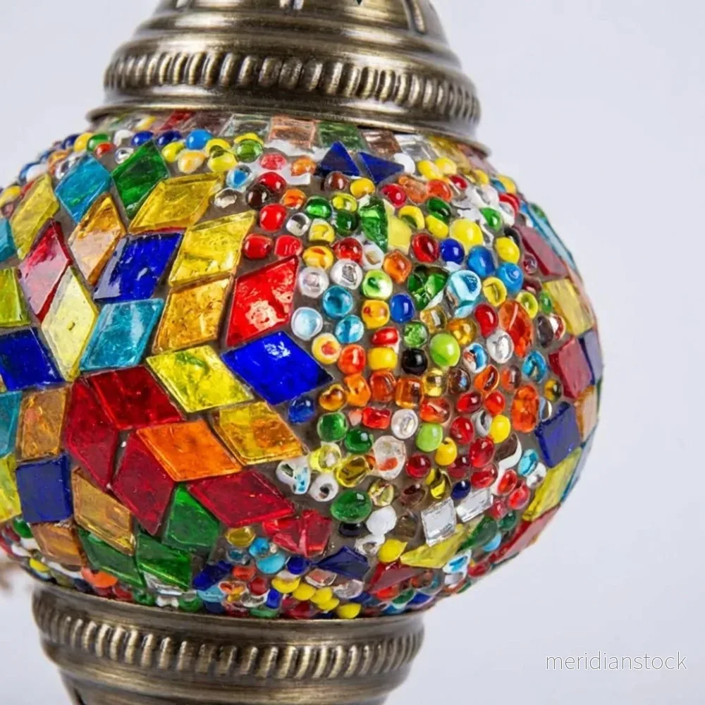Färgglad mosaikbordslampa - Mosaicara - Bild 3