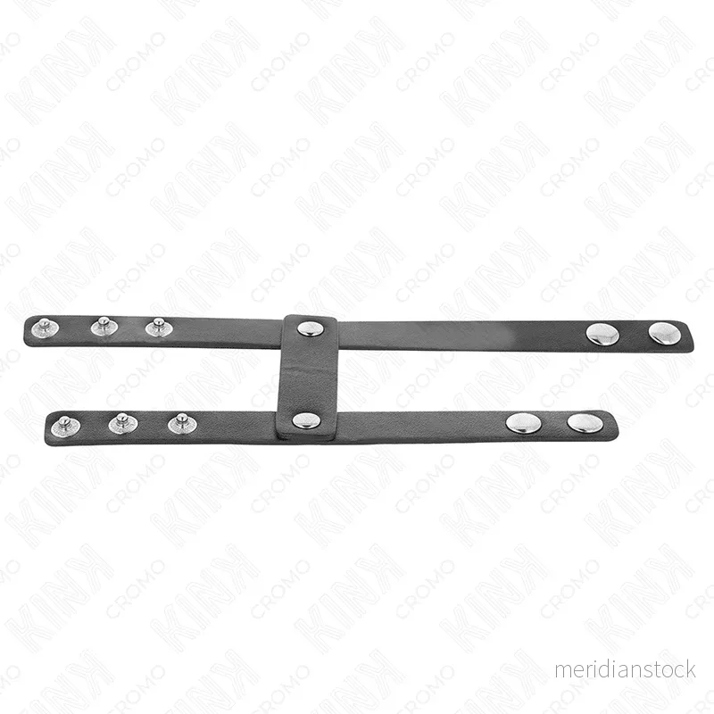 KINK - ADJUSTABLE DOUBLE LEATHER PENIS RING - Bild 2