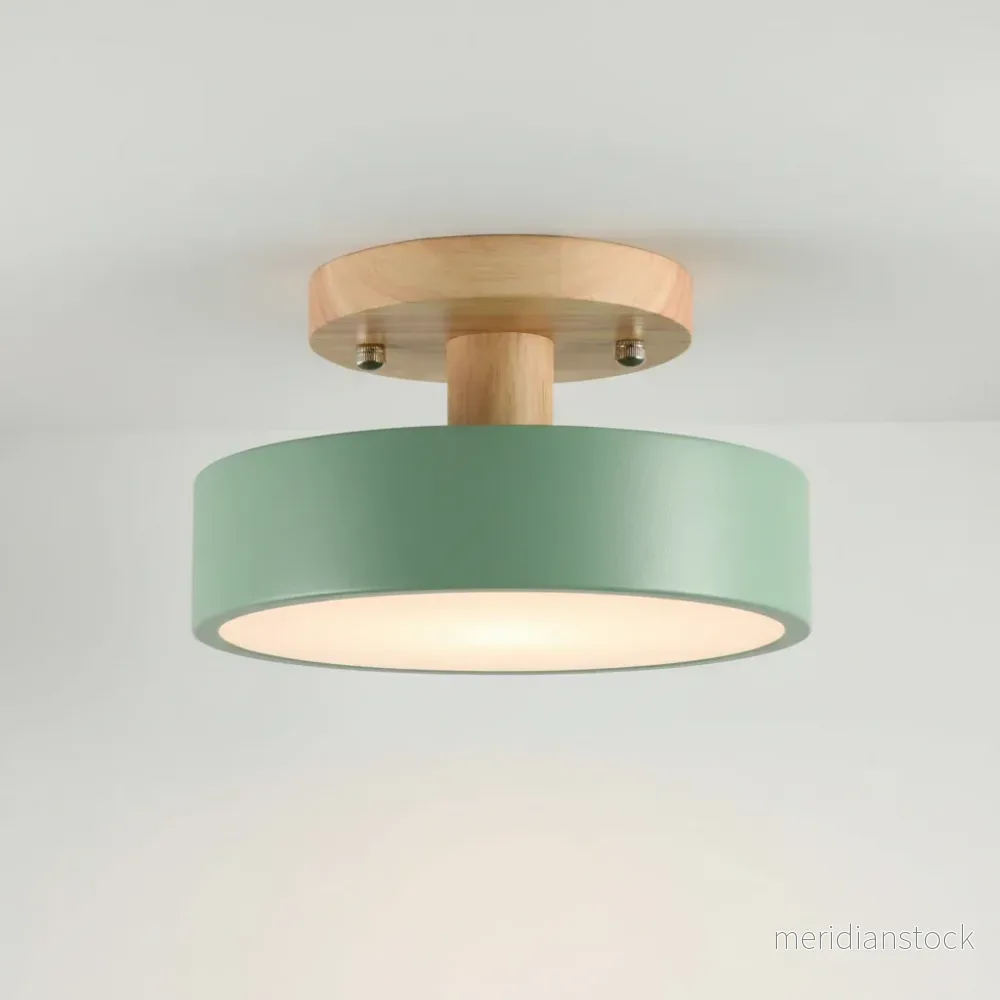 Minimalistisk platt taklampa modell - Woodluma - Bild 2