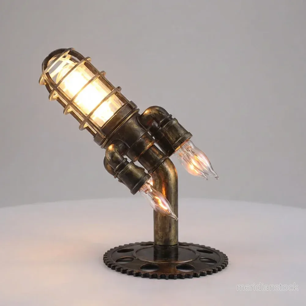 Steampunk-raketbordslampa - Aetherock - Bild 2