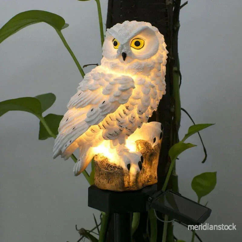 Solförsörjd uggleträdgårdslampa - OwlGlow - Bild 2