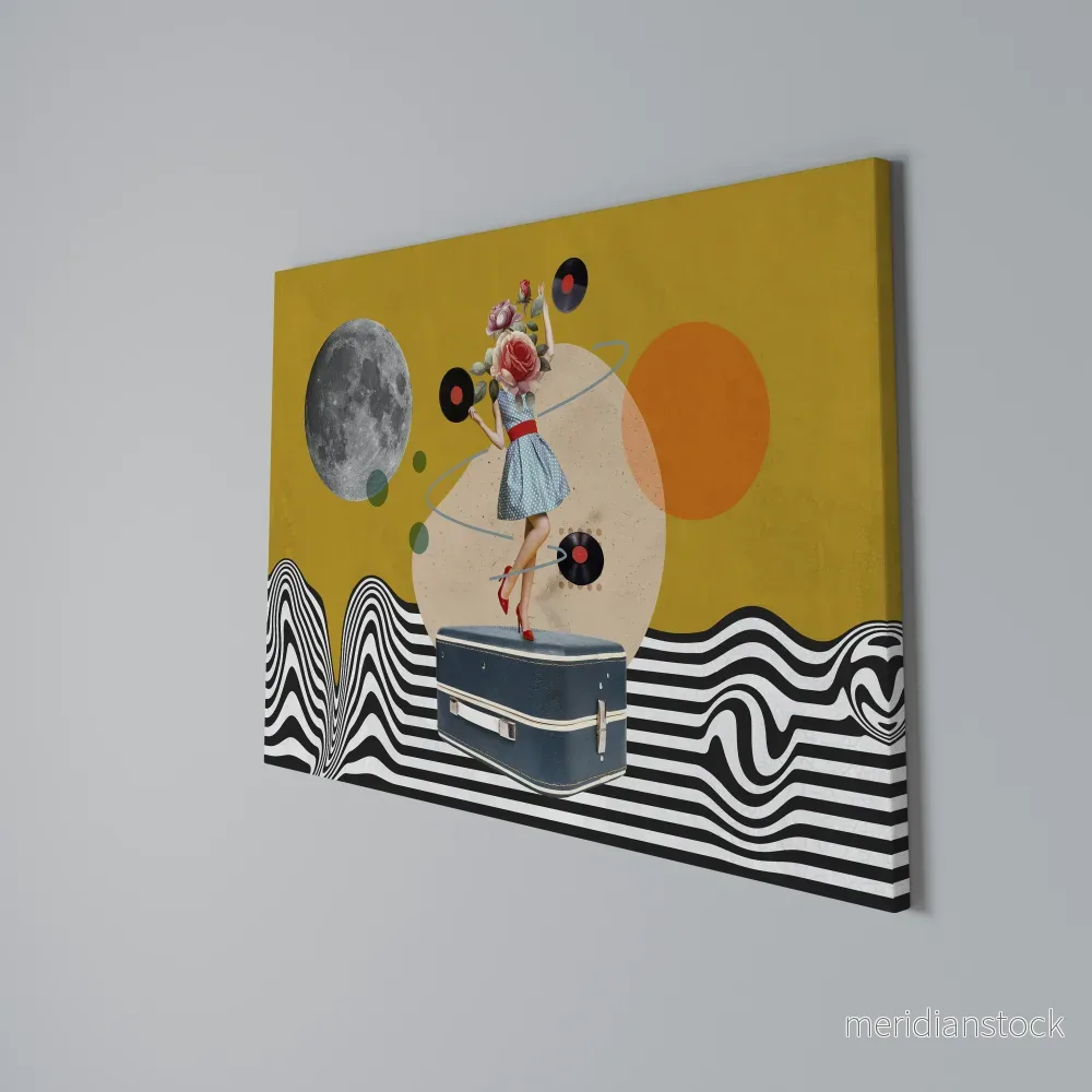 VINYL RETROSPECTION Horizontal Canvas Print - Bild 2