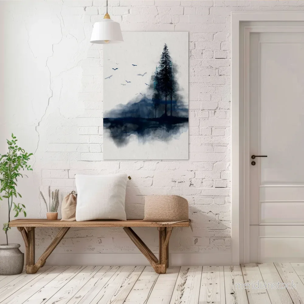 MISTY RECOLLECTION Vertical Canvas Print - Bild 2