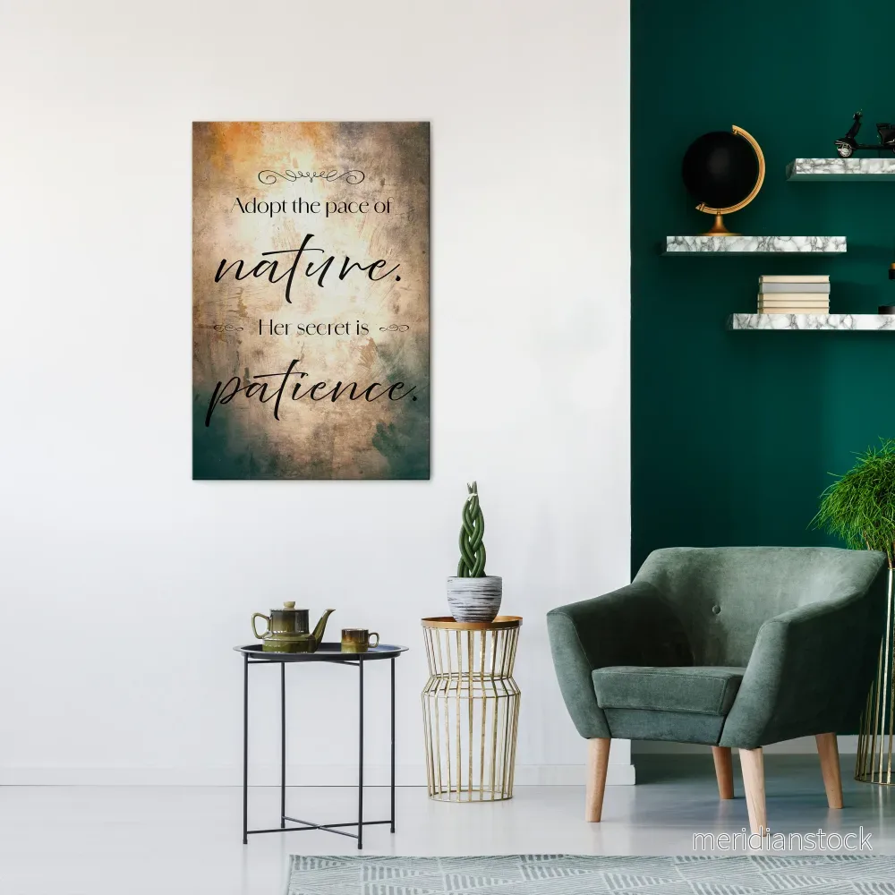 HARMONY WITH NATURE Vertical Canvas Print - Bild 2