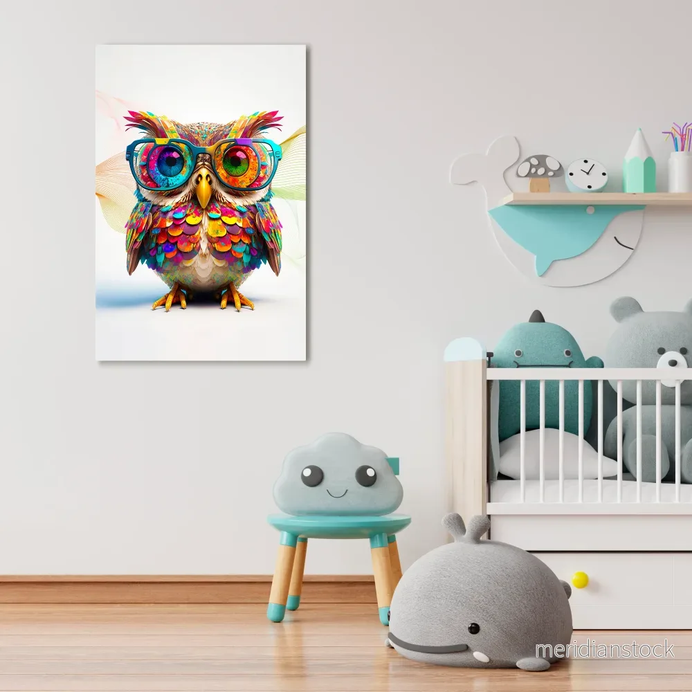 HOOT HOOT Vertical Canvas Print - Bild 2