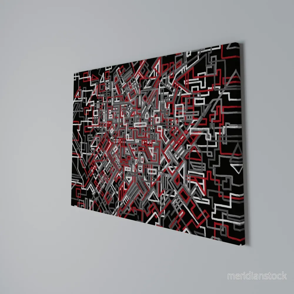 BROKEN LINES Horizontal Canvas Print - Bild 3