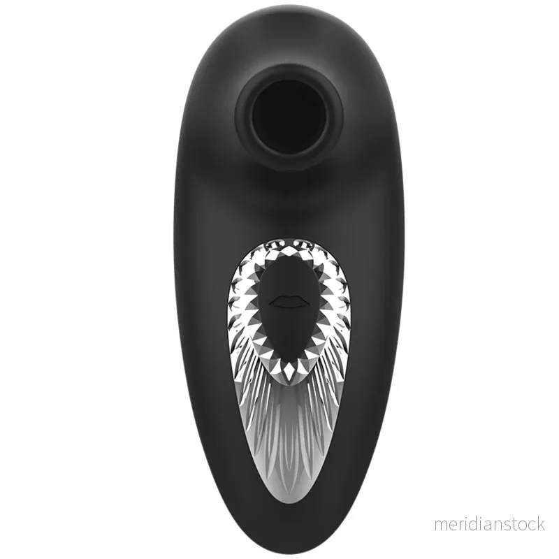 BLACK&SILVER - DRAKE DELUXE SUCKING VIBE RECHARGEABLE SILICONE BLACK - Bild 2