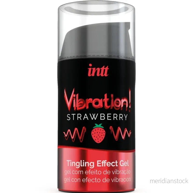 INTT - POWERFUL INTIMATE STIMULANT LIQUID VIBRATING GEL STRAWBERRY 15 ML