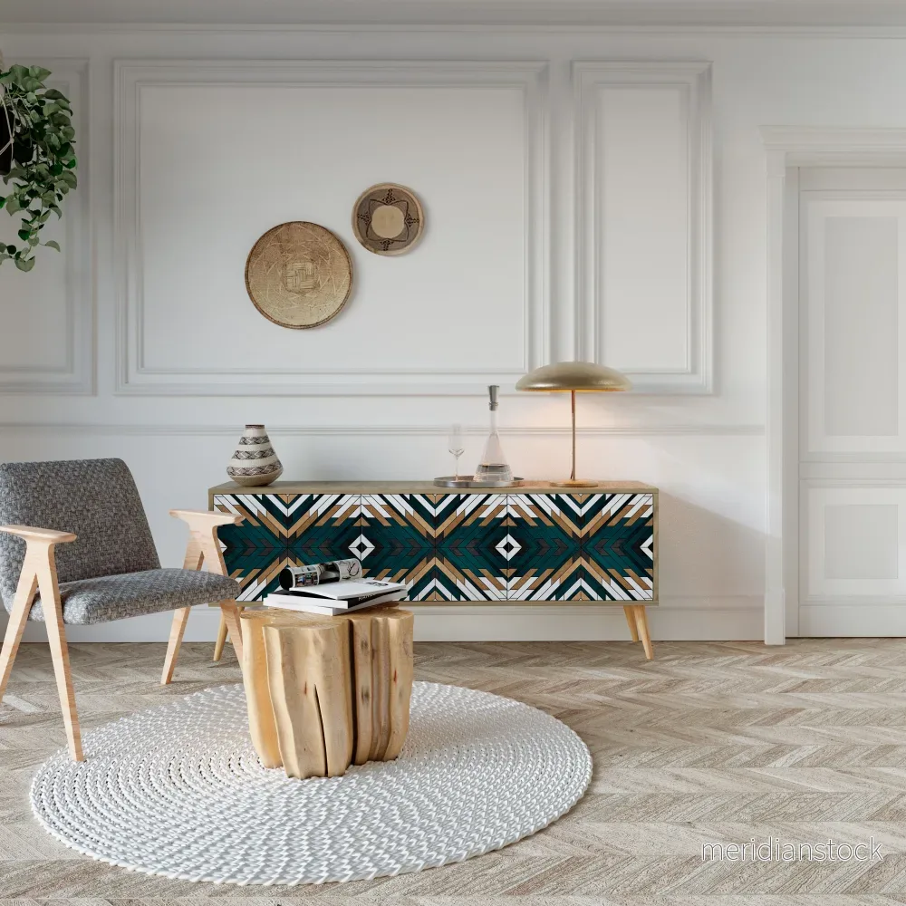 ARTISTIC GEOMETRY TV-bänk med 3 dörrar - Bild 3