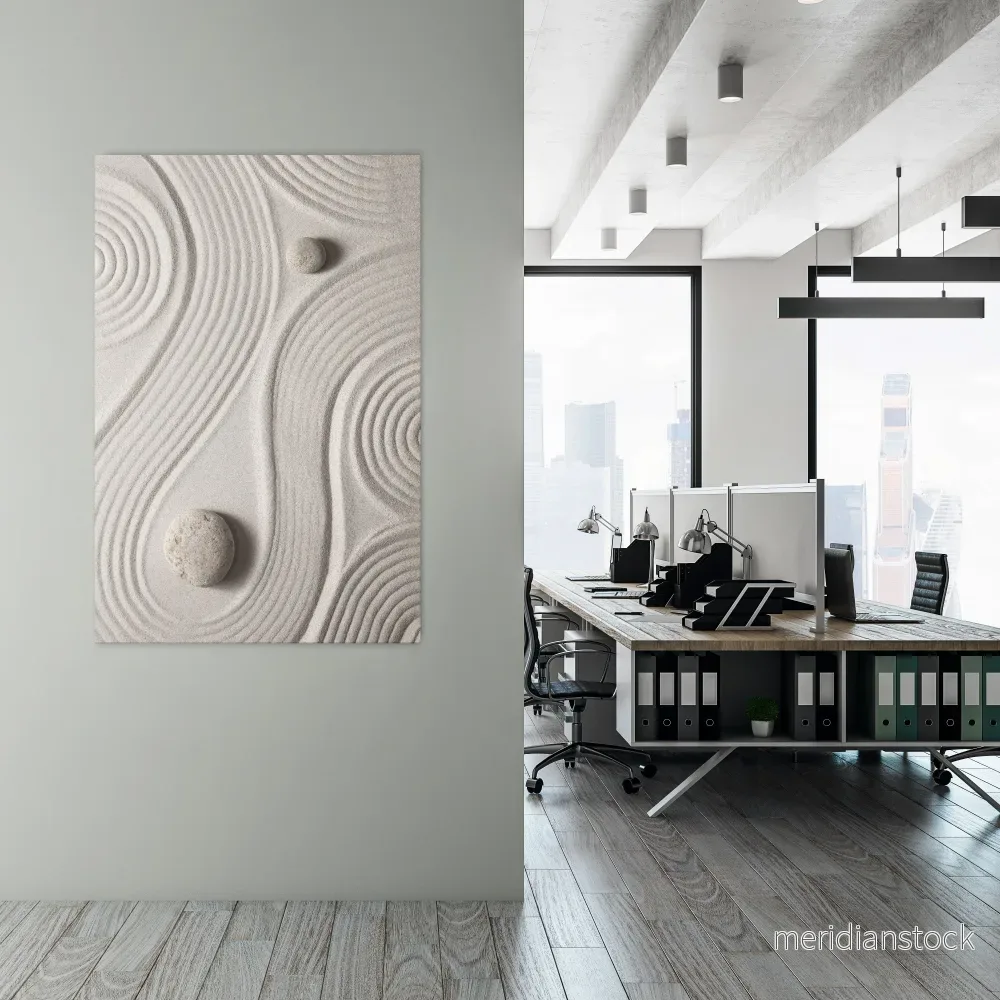 SANDSWIRL SERENITY Vertical Canvas Print
