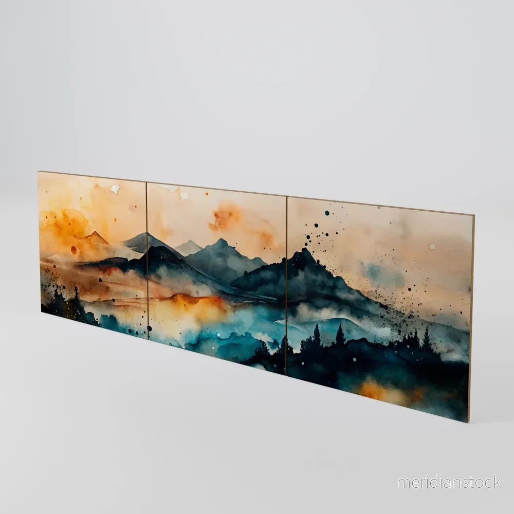 OMINOUS MOUNTAINS Luckset med 3 dörrar till sideboard OMINOUS MOUNTAINS Luckset med 3 dörrar till sideboard