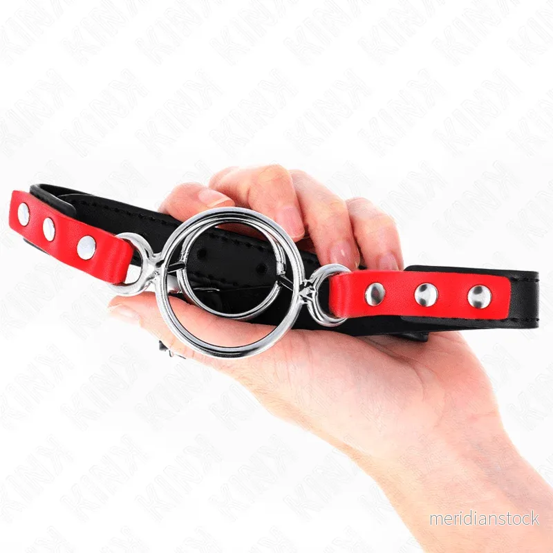 KINK - GAG WITH MULTIPLE O-RINGS 4 / 4.8 CM RED 38 X 56 CM - Bild 3