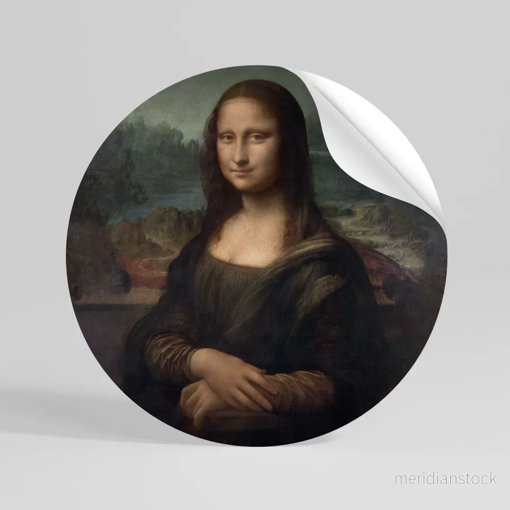 MONA LISA Rund väggdekal - Bild 3