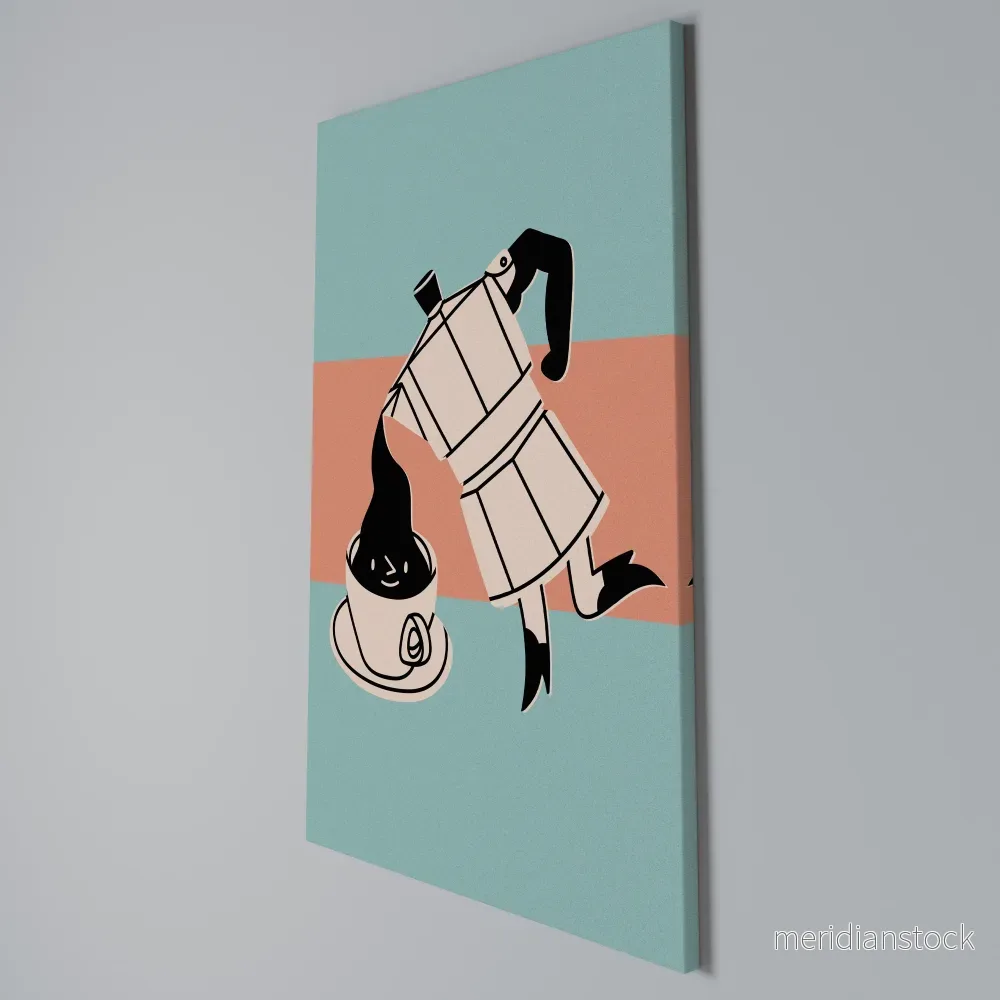 POWER ESPRESSO Vertical Canvas Print - Bild 3