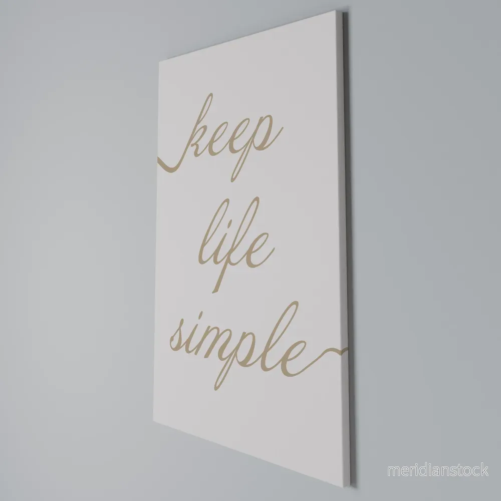 MINIMALIST MANTRA Vertical Canvas Print - Bild 3