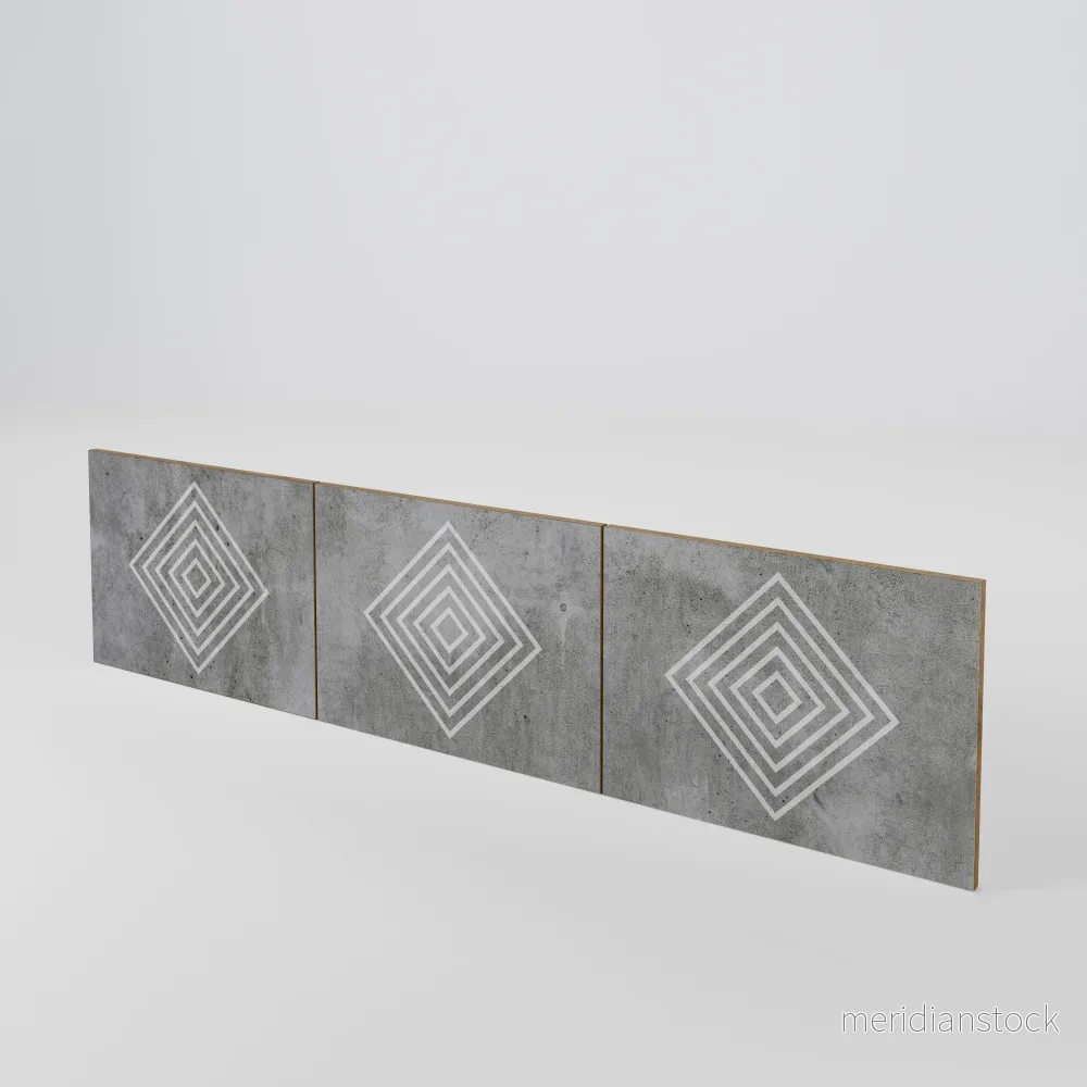 POLYGONAL ARTISTRY Luckset med 3 dörrar till TV-bänk POLYGONAL ARTISTRY Luckset med 3 dörrar till TV-bänk