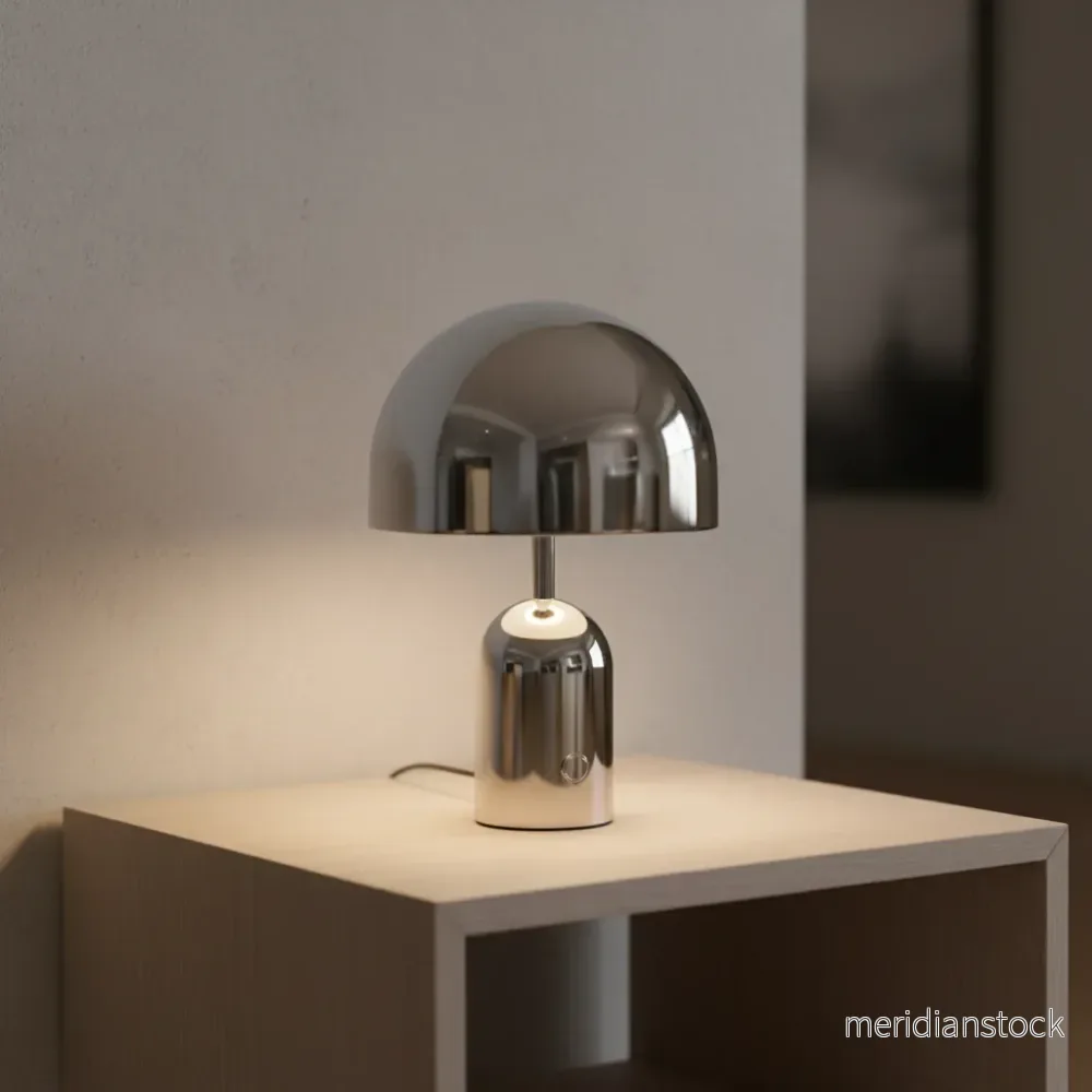 Bordslampa i polerat krom – ChromeGleam Bordslampa i polerat krom – ChromeGleam