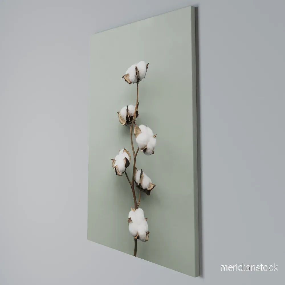 COTTON DREAMS UNFOLDED Vertical Canvas Print - Bild 3