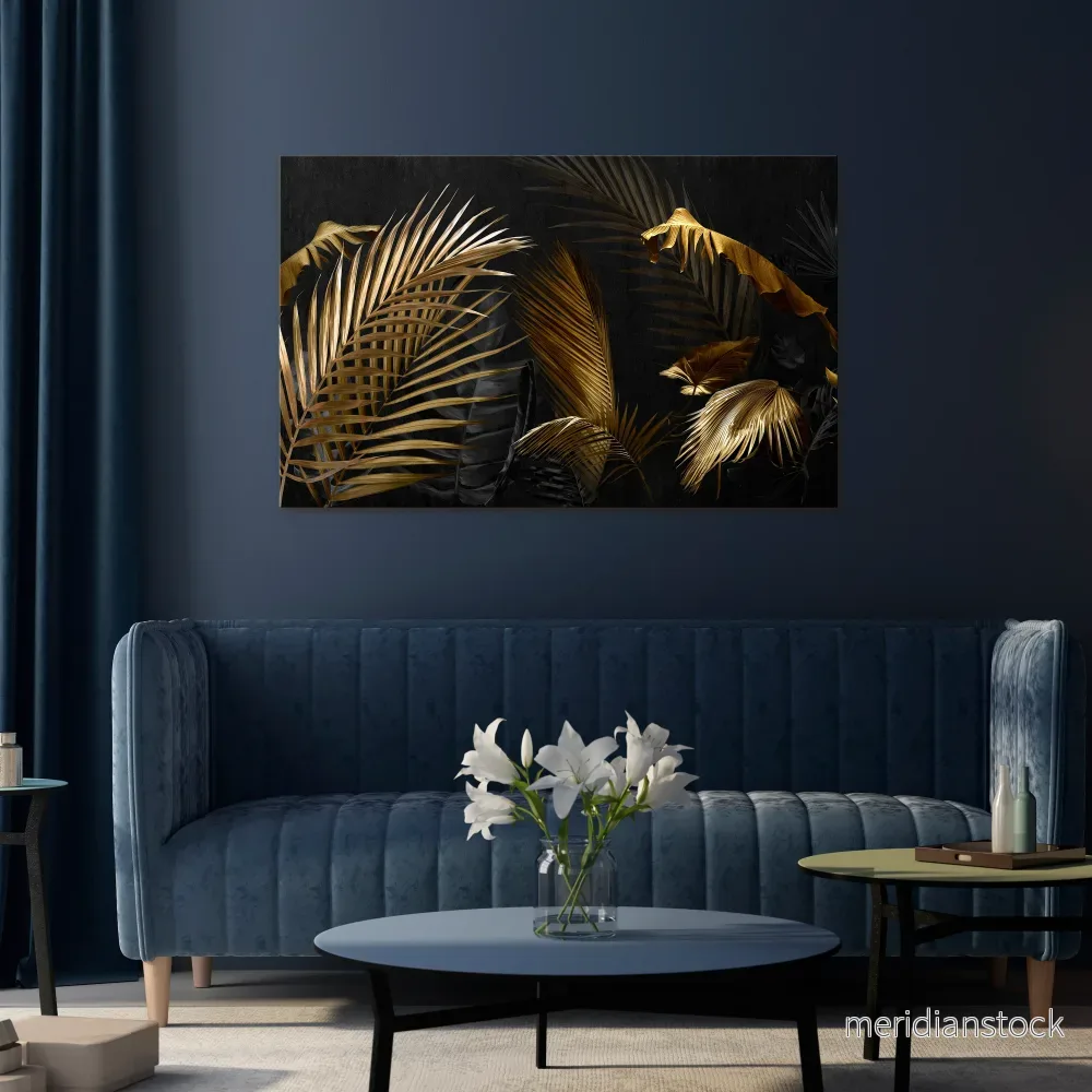 ELEGANCE IN DARKNESS Horizontal Canvas Print - Bild 2