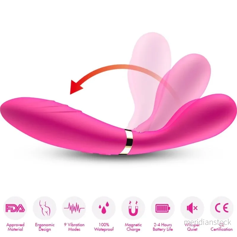 ARMONY - Y-WAND MASSAGER & VIBRATOR DOUBLE HEAD FUCHSIA - Bild 3