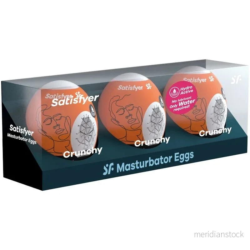 SATISFYER - 3 MASTURBATOR EGGS CRUNCHY - Bild 3